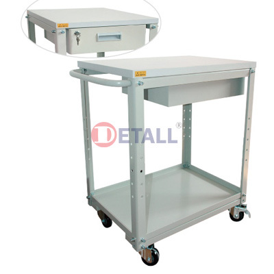 48 Inch 6 Drawer Multi-function Tool Trolley With Cabinet Trolley Utility Cart