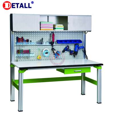 Detall-manufacture esd electronic engineering aluminum folding workbench