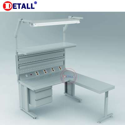 Detall economic price adjustable desk corner work table