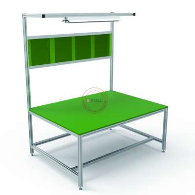 Detall factory price workbench aluminium assembly workstation profile work station